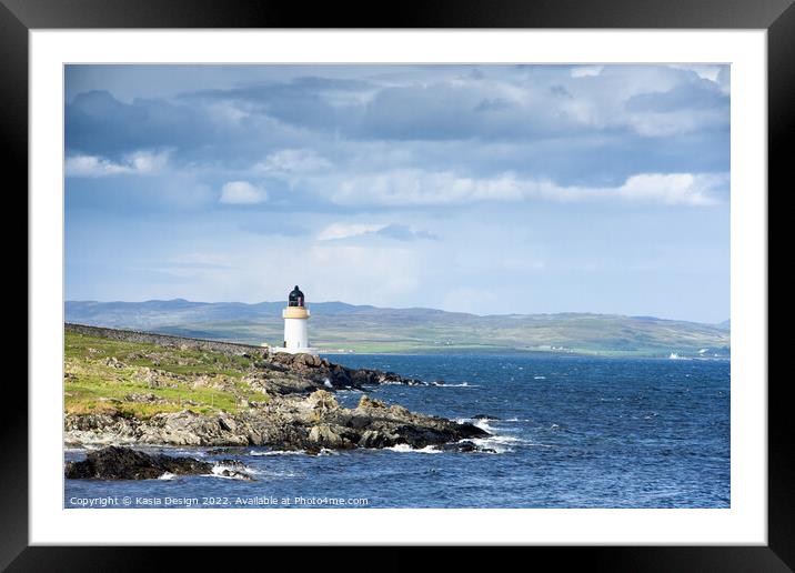 Loch Indaal Lighthouse Framed Mounted Print by Kasia Design