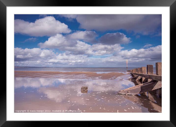 Cloud Reflections, Portobello Framed Mounted Print by Kasia Design