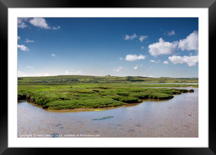 Islay: Loch Indaal Marshlands Framed Mounted Print by Kasia Design