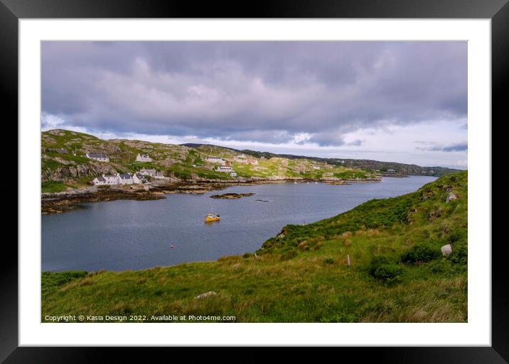 Picturesque Ardinashaig, Scalpay, Outer Hebrides Framed Mounted Print by Kasia Design