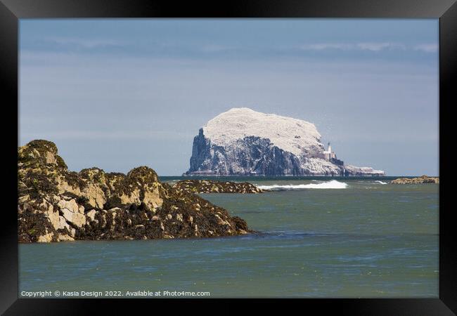 Bass Rock, North Berwick, Scotland Framed Print by Kasia Design