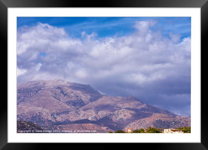 Lasithi Plateau, Crete, Greece Framed Mounted Print by Kasia Design