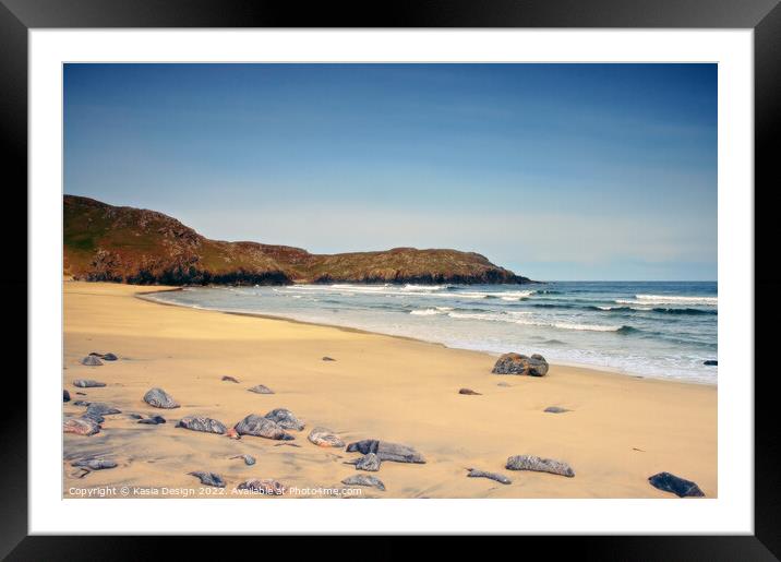 Deserted Traigh Dhail Mhor Framed Mounted Print by Kasia Design