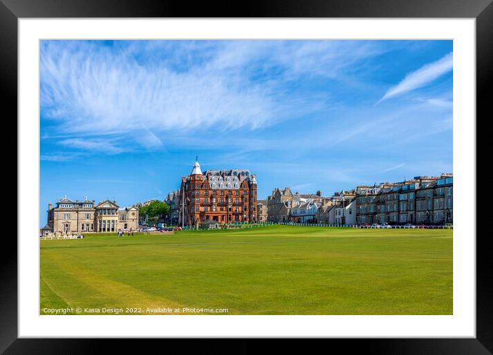Old Course, St Andrews, Scotland Framed Mounted Print by Kasia Design