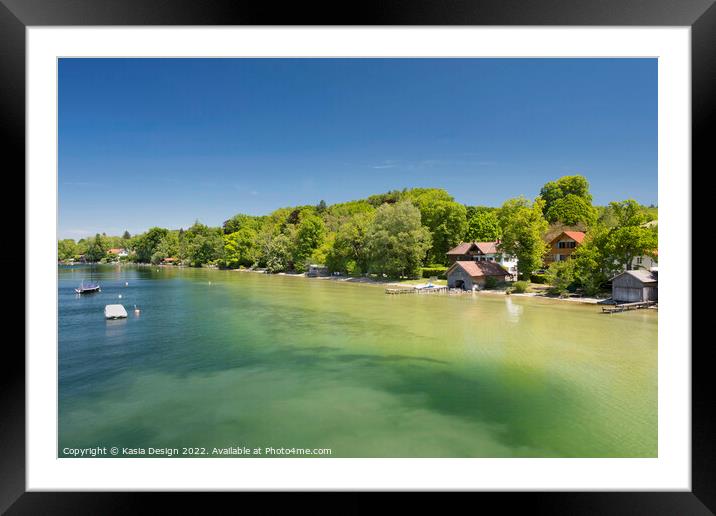 Lake Starnberg, Bavaria, Germany Framed Mounted Print by Kasia Design