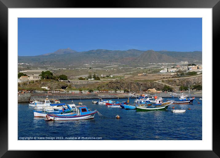 Playa San Juan, Tenerife, Canary Islands, Spain Framed Mounted Print by Kasia Design