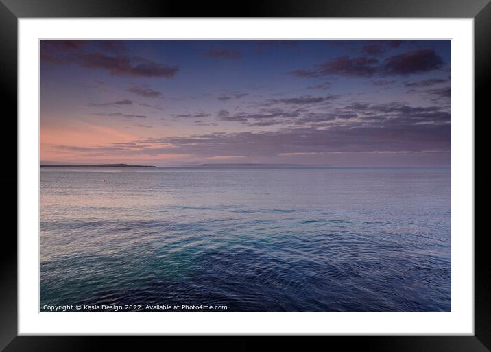 Dawn over Loch Indaal, Port Charlotte, Islay Framed Mounted Print by Kasia Design