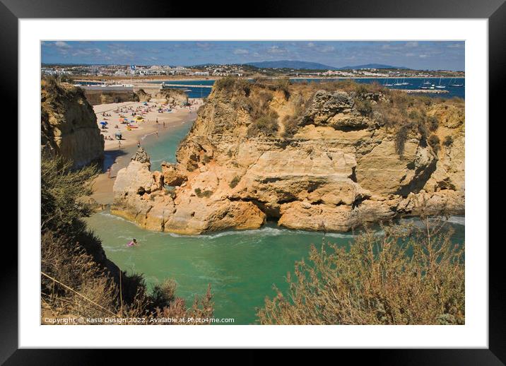 Magnificent Lagos Cliffs Framed Mounted Print by Kasia Design