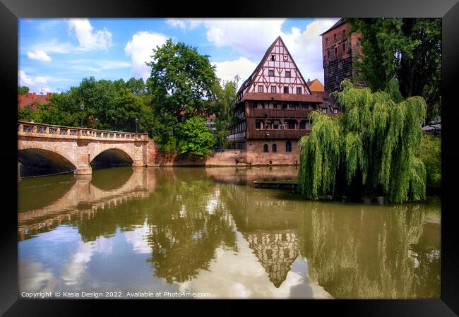 Medieval Nuremberg, Germayn Framed Print by Kasia Design