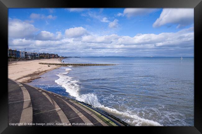 Portobello Beach, Edinburgh, Scotland Framed Print by Kasia Design