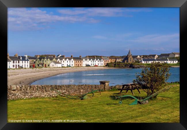Port Ellen, Islay, Scotland Framed Print by Kasia Design