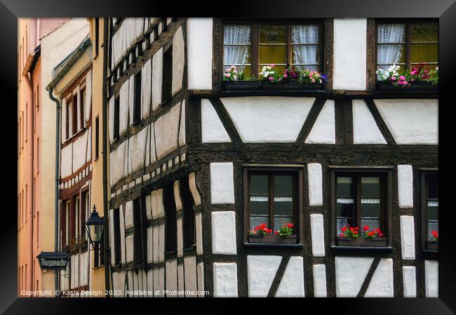 Old Town Houses, Nuremberg Framed Print by Kasia Design