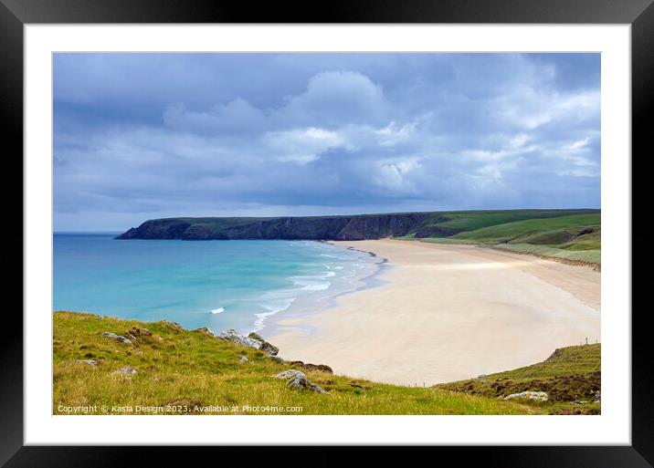 Traigh Mhor, North Tolsta, Lewis, Outer Hebrides Framed Mounted Print by Kasia Design