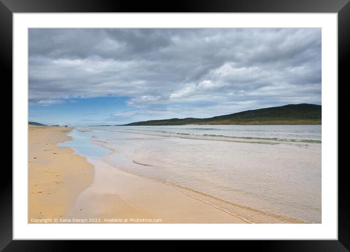 Stunning Sands on Rosamol Beach, Luskentyre Bay Framed Mounted Print by Kasia Design