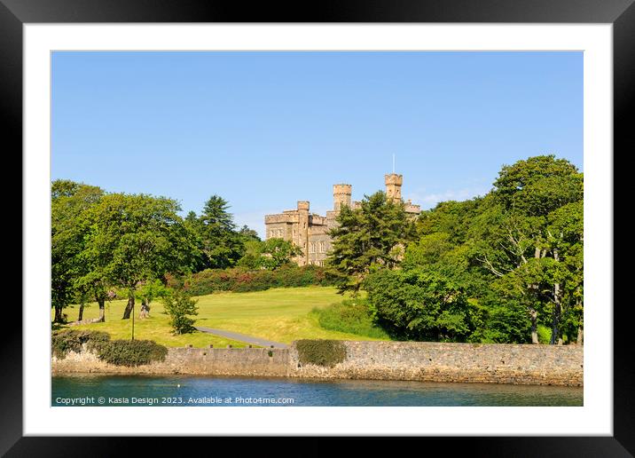 Impressive Lews Castle, Stornoway Framed Mounted Print by Kasia Design