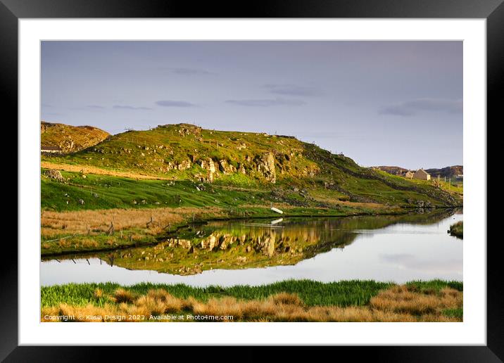 Peaceful Morning on Loch a' Bhaile, Isle of Lewis Framed Mounted Print by Kasia Design