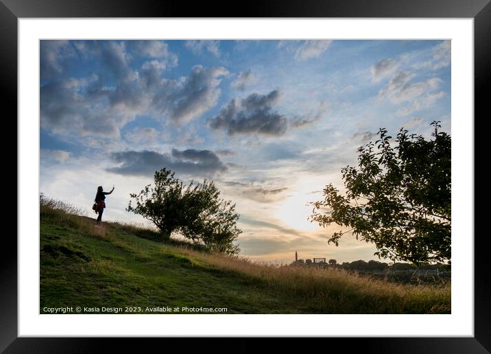 Capturing the Moment in Edinburgh Framed Mounted Print by Kasia Design