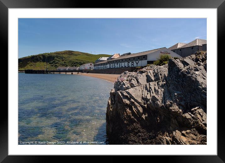 Bunnahabhain Distillery Islay Framed Mounted Print by Kasia Design