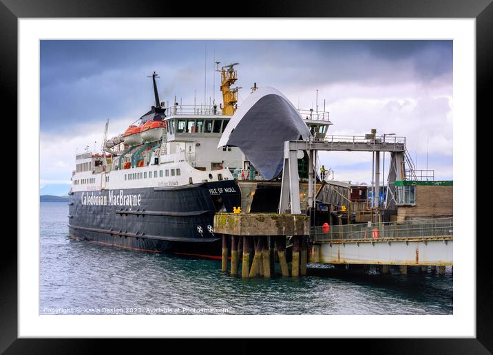 MV Isle of Mull arriving at Craignure Framed Mounted Print by Kasia Design