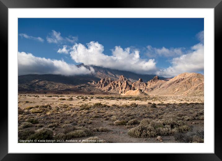 El Teide Looking Up in Wonder Framed Mounted Print by Kasia Design