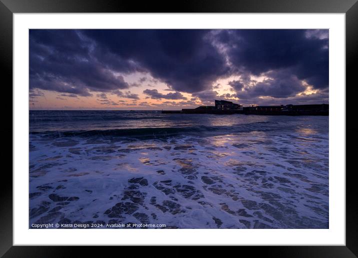 Dawn Moments in Eyemouth Framed Mounted Print by Kasia Design