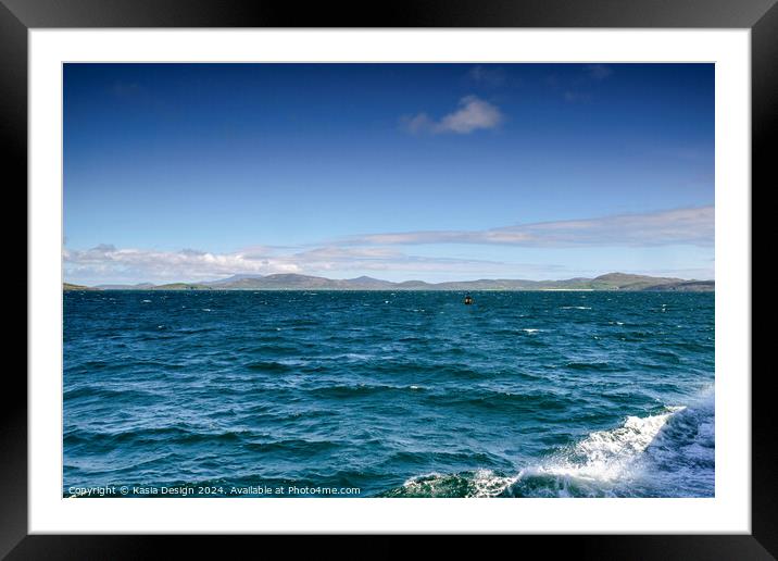 Approaching South Uist and Eriskay Framed Mounted Print by Kasia Design