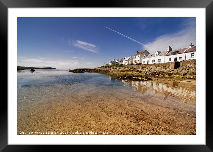 Tide Out in Portnahaven, Islay, Scotland Framed Mounted Print by Kasia Design