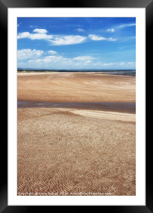 West Sands Beach St Andrews Framed Mounted Print by Kasia Design