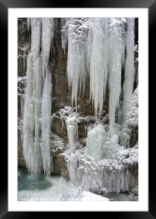 Partnach Gorge: Icicles      Framed Mounted Print by Kasia Design