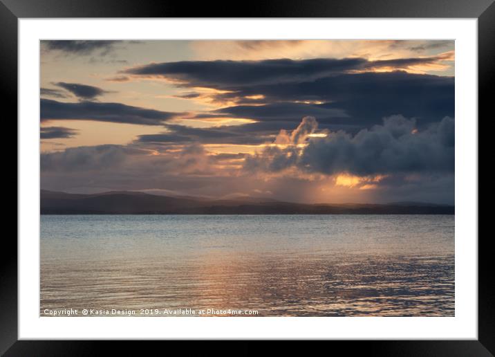 Loch Indaal Sunrise, Port Charlotte, Islay Framed Mounted Print by Kasia Design