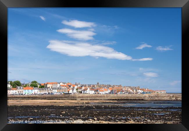 Spotlight on Anstruther Framed Print by Kasia Design