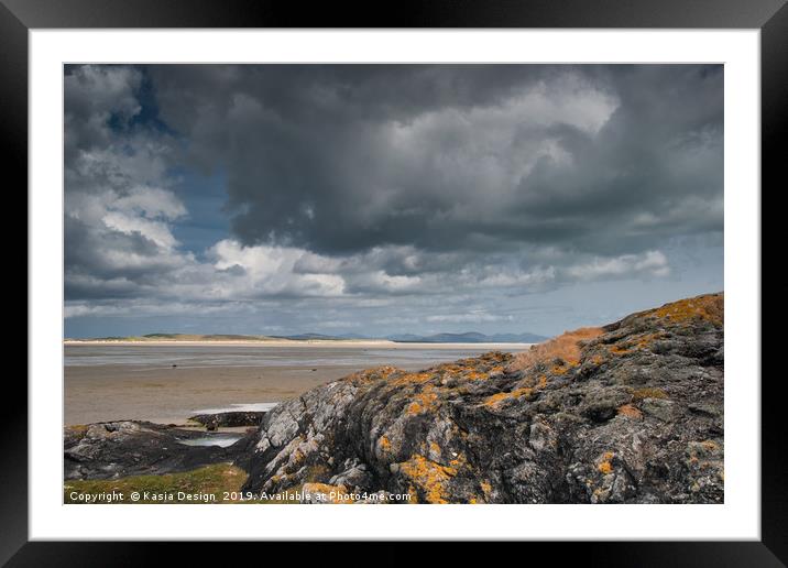 North Uist: Between the Rocks and Mountains Framed Mounted Print by Kasia Design