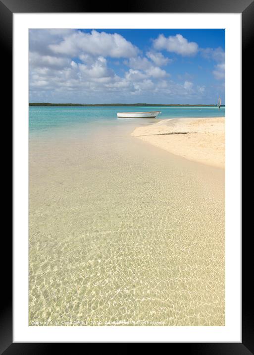 Caribbean Paradise, Bonaire Framed Mounted Print by Kasia Design