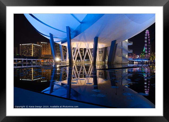 Singapore: Under the Lotus Framed Mounted Print by Kasia Design