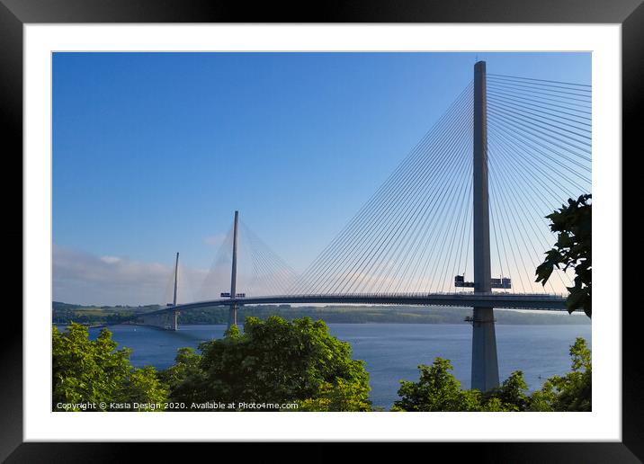 Queensferry Crossing Framed Mounted Print by Kasia Design