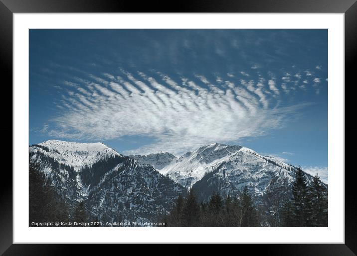 Ammer Mountains, Bavaria Germany Framed Mounted Print by Kasia Design