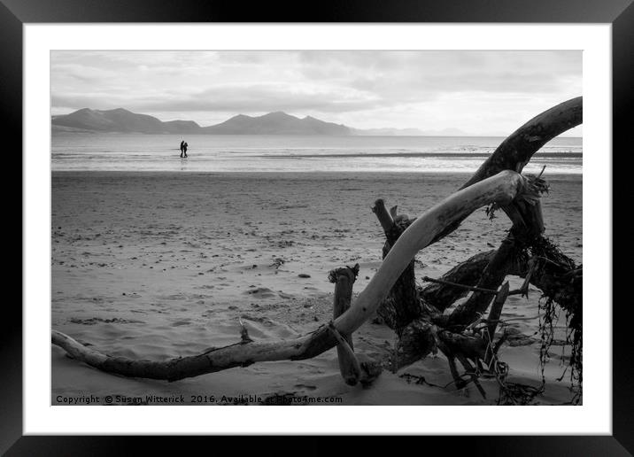 The Driftwood Lovers Framed Mounted Print by Susan Witterick