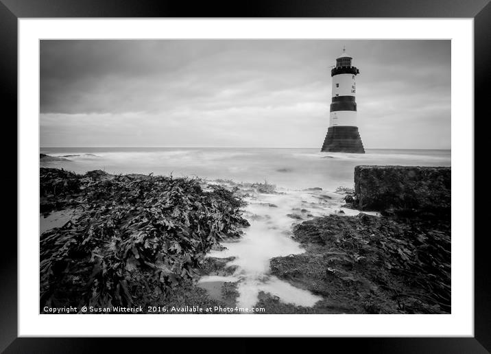 Penmon Lighthouse Framed Mounted Print by Susan Witterick