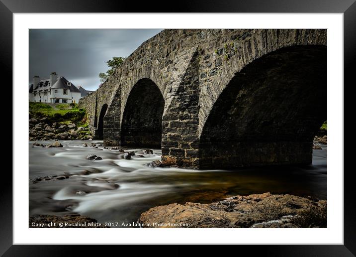 Sligachan Bridge, Isle of Skye Framed Mounted Print by Rosalind White