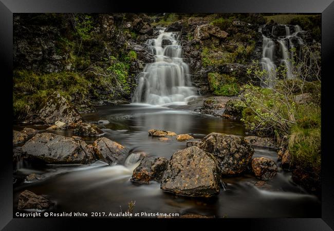 Waterfall at Fairy Pools, Isle of Skye Framed Print by Rosalind White