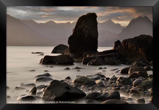 Elgol Rocks, Isle of Skye Framed Print by Rosalind White