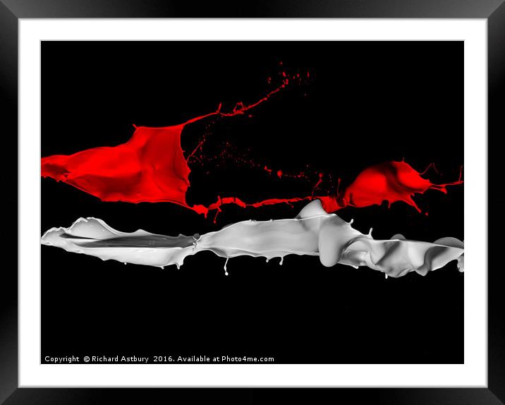 Splash Down Framed Mounted Print by Richard Astbury