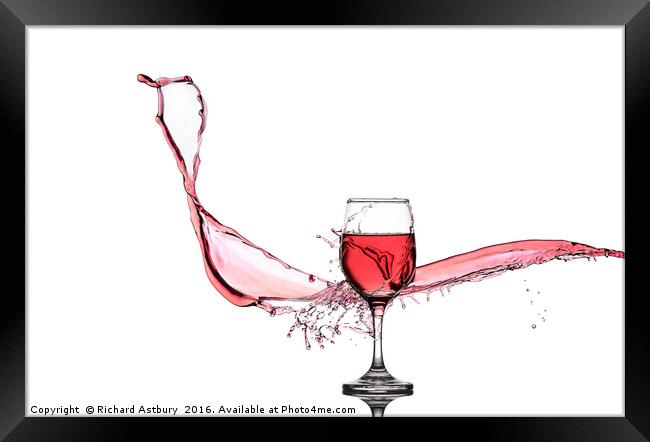 Wine Splash Framed Print by Richard Astbury