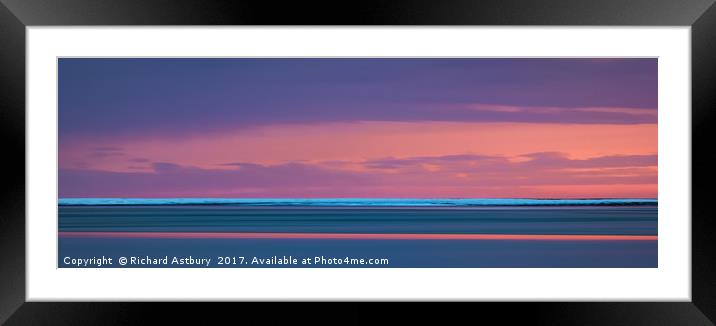Taken from the southern coast of Iceland with the  Framed Mounted Print by Richard Astbury