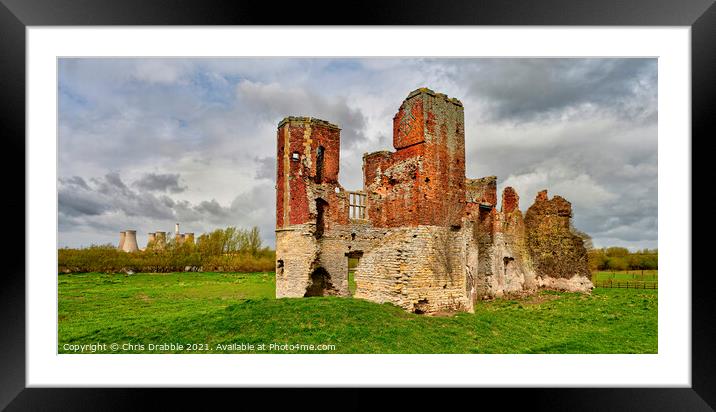 Torksey Castle Framed Mounted Print by Chris Drabble