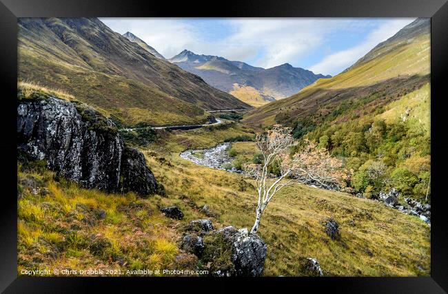 Glen Shiel Framed Print by Chris Drabble