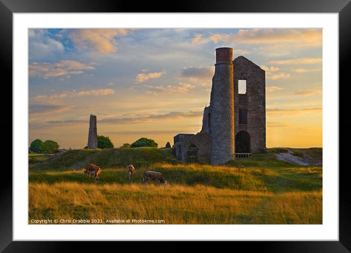 The Magpie Mine Framed Mounted Print by Chris Drabble