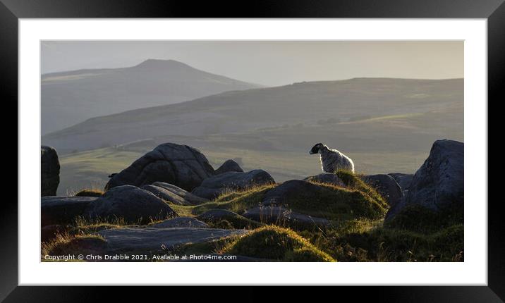 Hide and Seek on Stanage Edge Framed Mounted Print by Chris Drabble