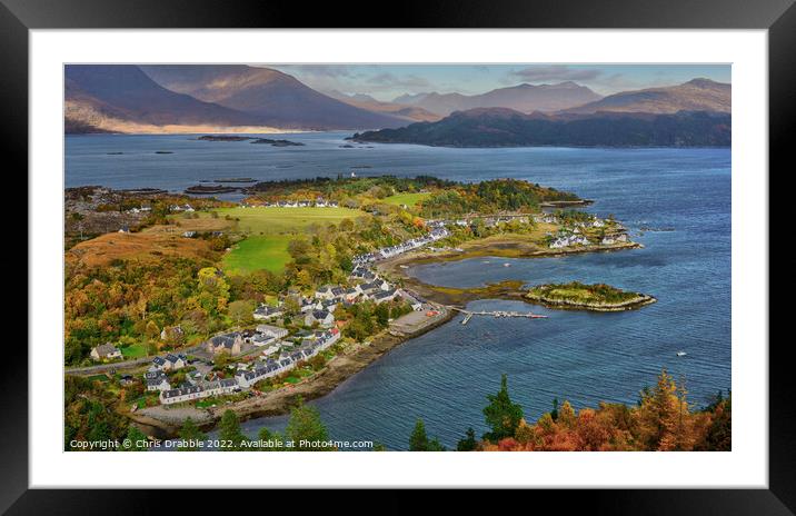 Plockton and Loch Carron Framed Mounted Print by Chris Drabble