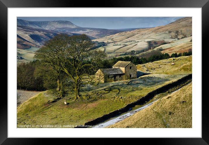 Bell Hagg Barn Framed Mounted Print by Chris Drabble